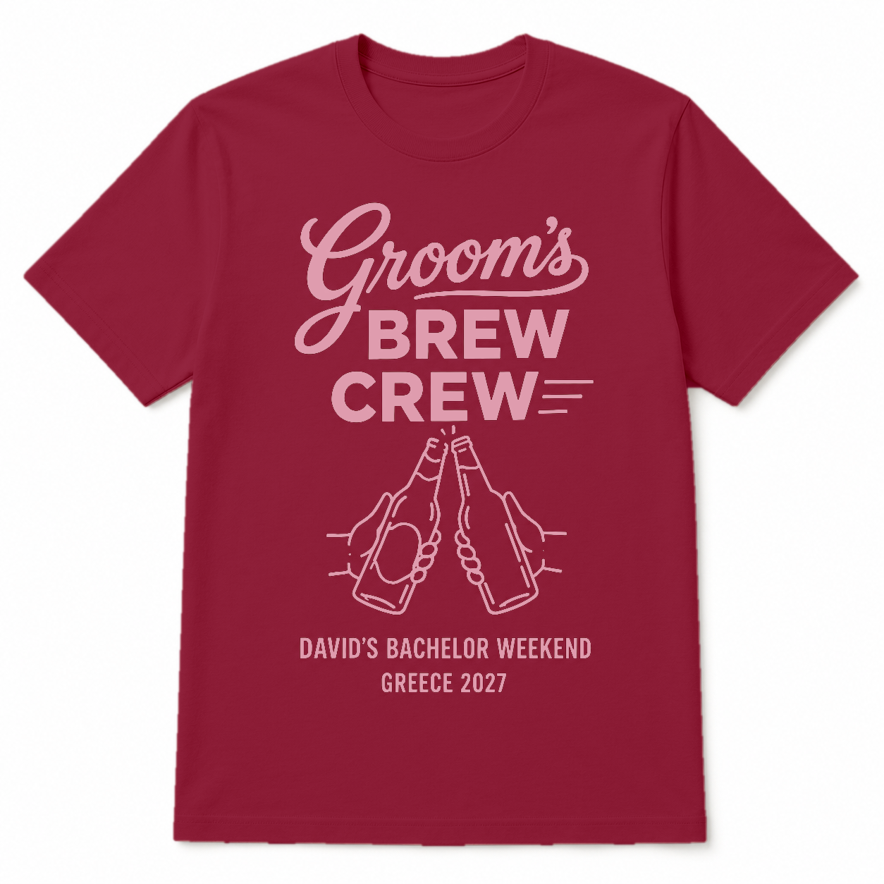 Groom´s Brew Crew Personalised Tshirt