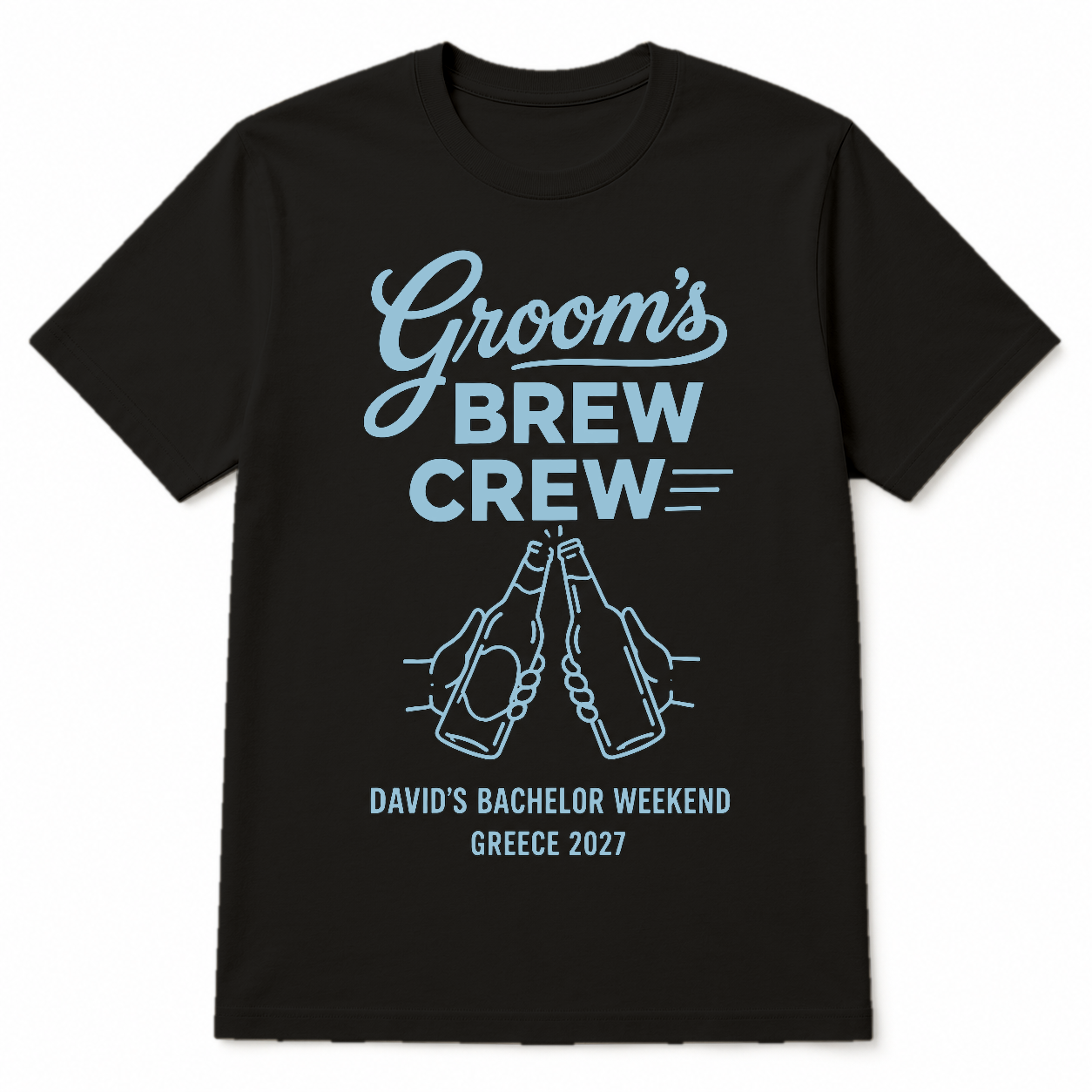 Groom´s Brew Crew Personalised Tshirt