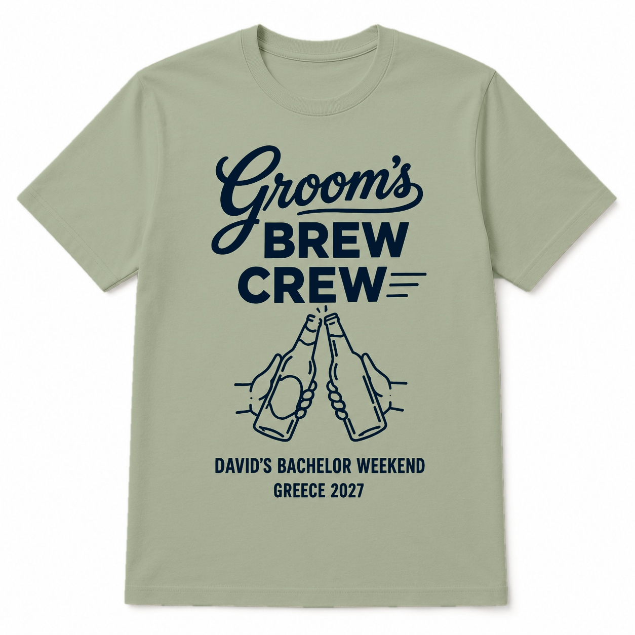 Groom´s Brew Crew Personalised Tshirt