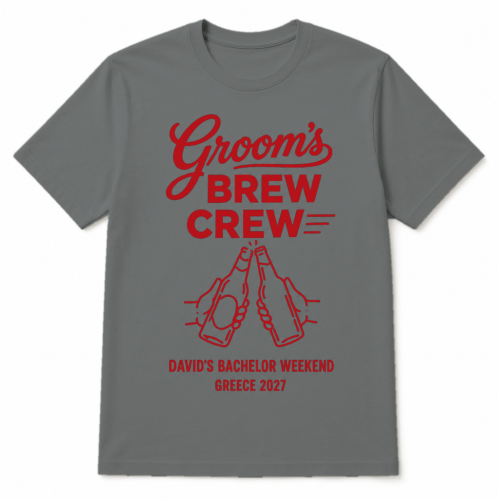 Groom´s Brew Crew Personalised Tshirt