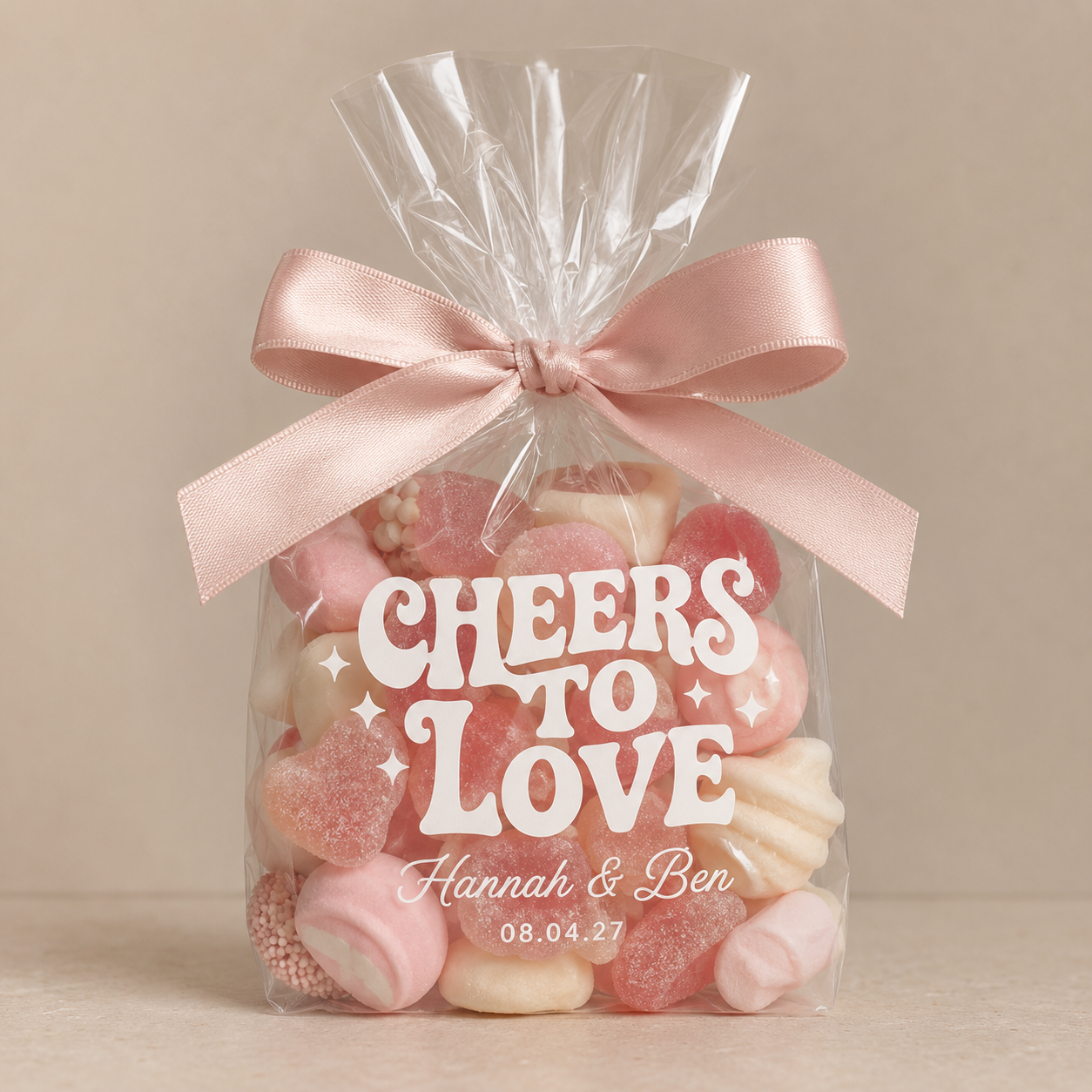 Wedding Personalised Cellophane bags