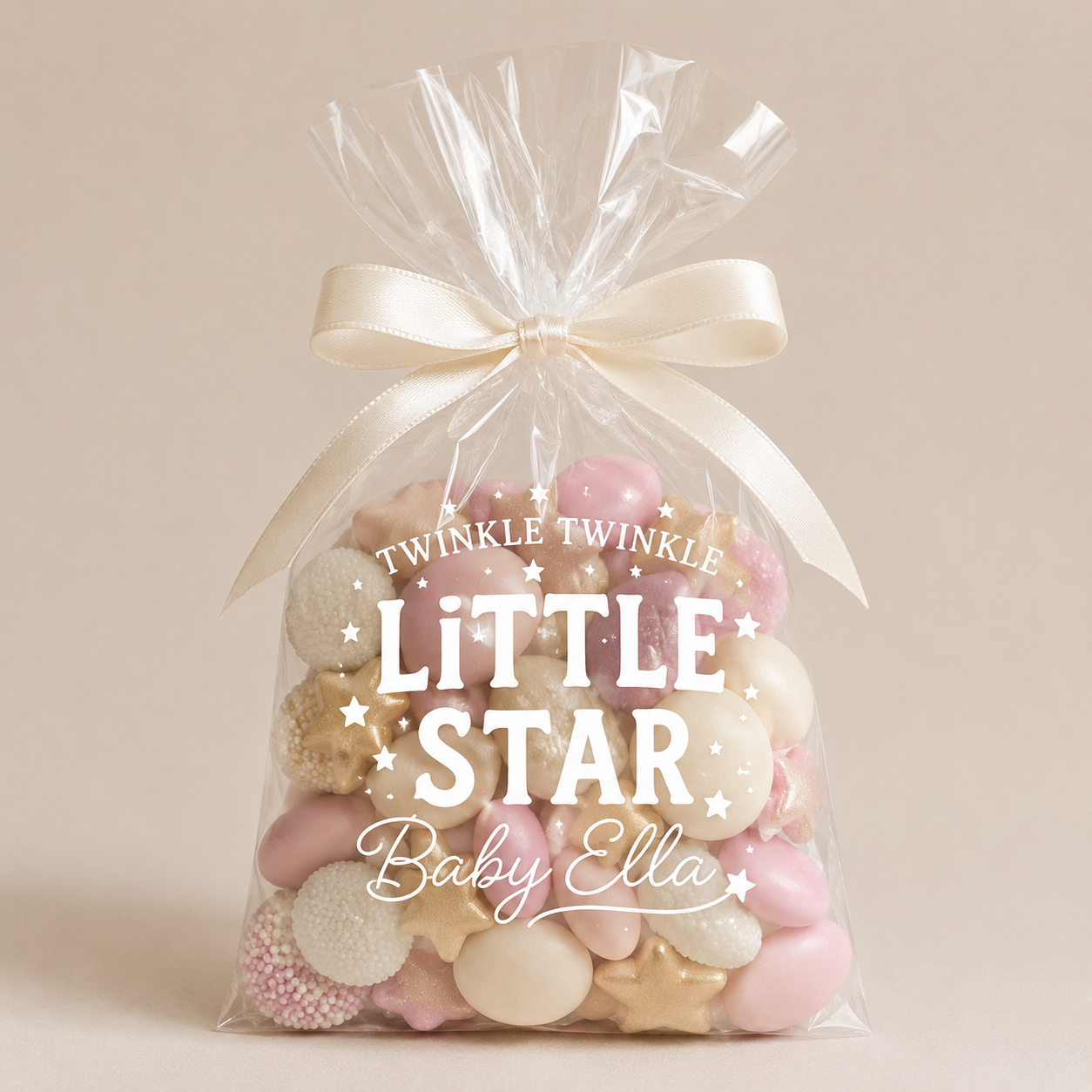 Personalised Cellophane Bags for Baby Shower