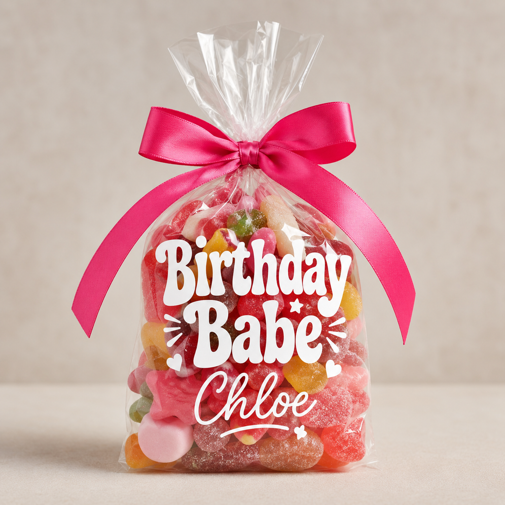 Birthday party cellophane bags