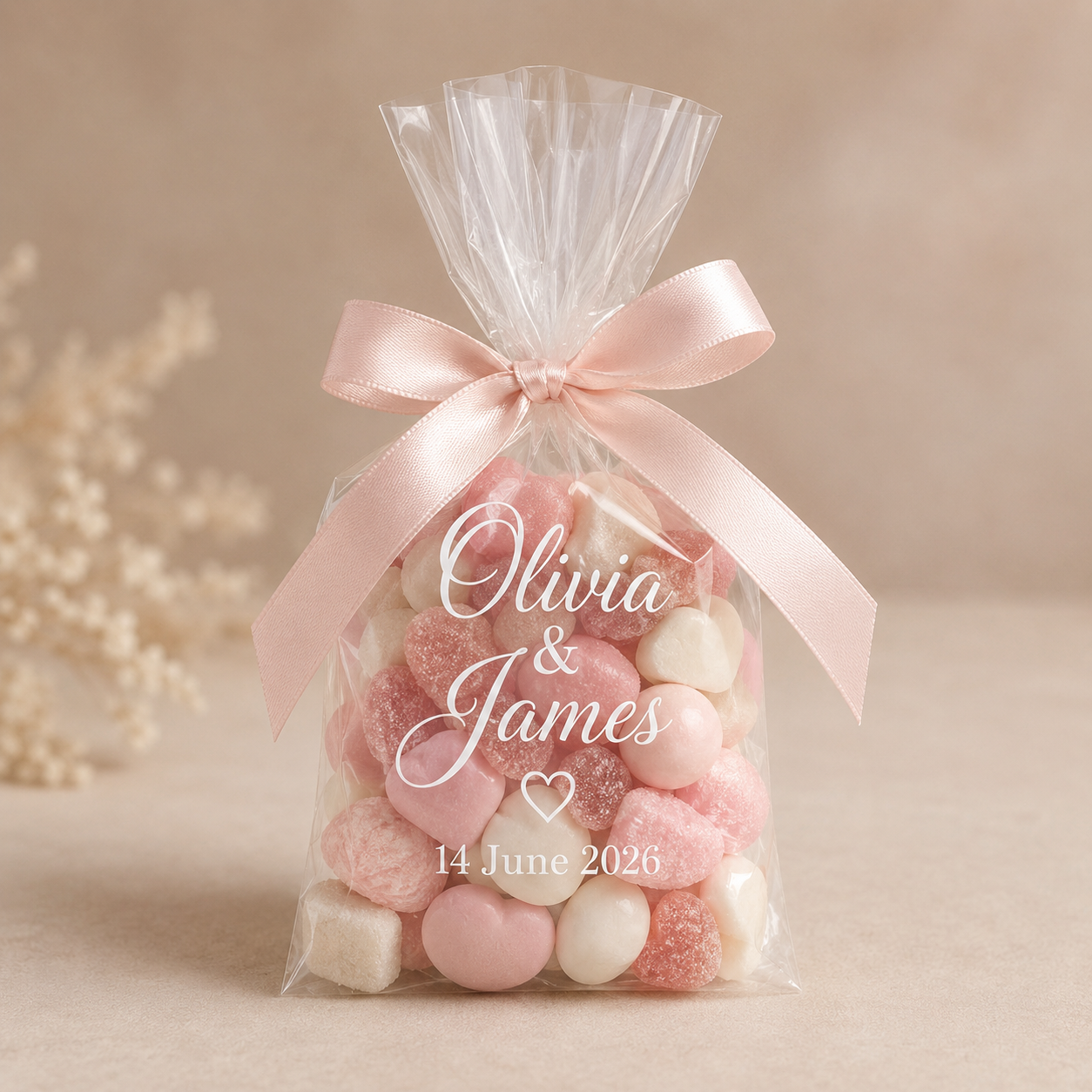 Wedding Personalised Cellophane bags