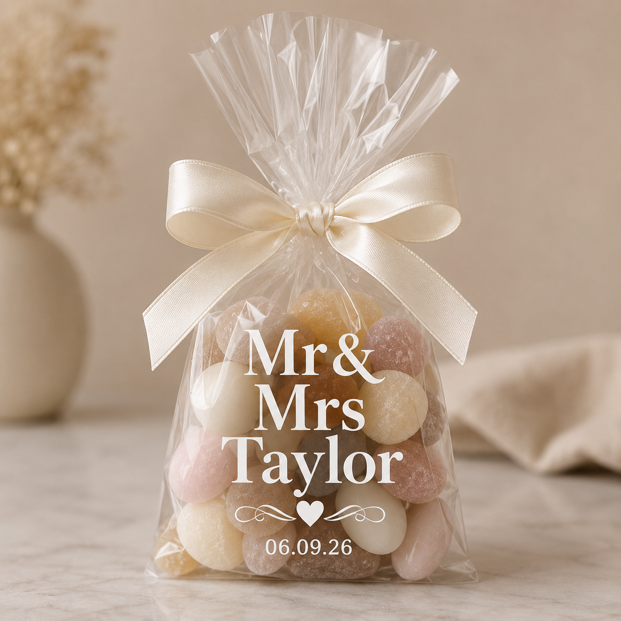 Wedding Personalised Cellophane bags