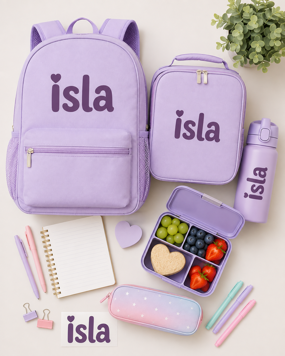 Personalised Name Stickers for School Accessories