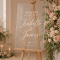 A1 Acrylic Wedding Welcome Sign