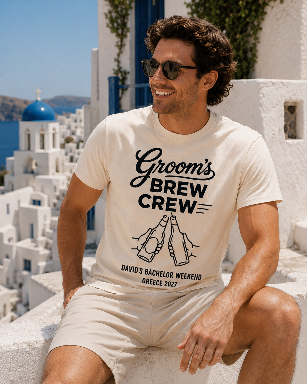 Groom´s Brew Crew Personalised Tshirt