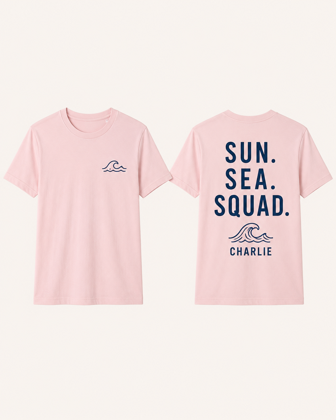 Sun. Sea. Squad. Stag Do Personalised tshirt