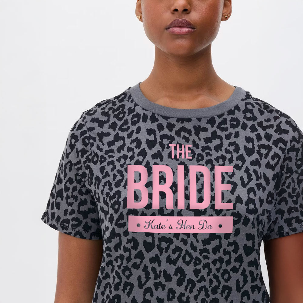 Leopard Bride personalised tshirt